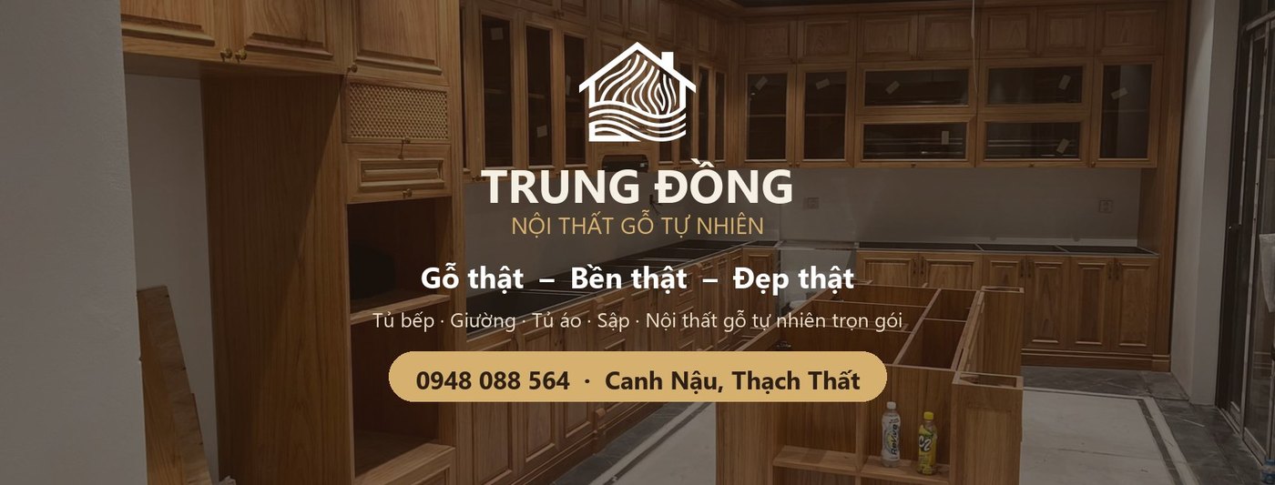Bộ nhận diện Nội thất gỗ tự nhiên Trung Đồng do Mây Media thiết kế